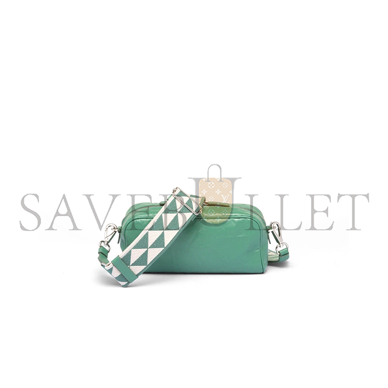 Pra*a nappa antique leather multi-pocket shoulder bag 1bh198 (22*10.5*7cm)